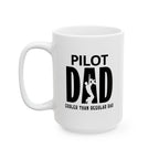 Pilot Dad, Cooler Than Regular Dad Ceramic Mug, (11oz, 15oz)