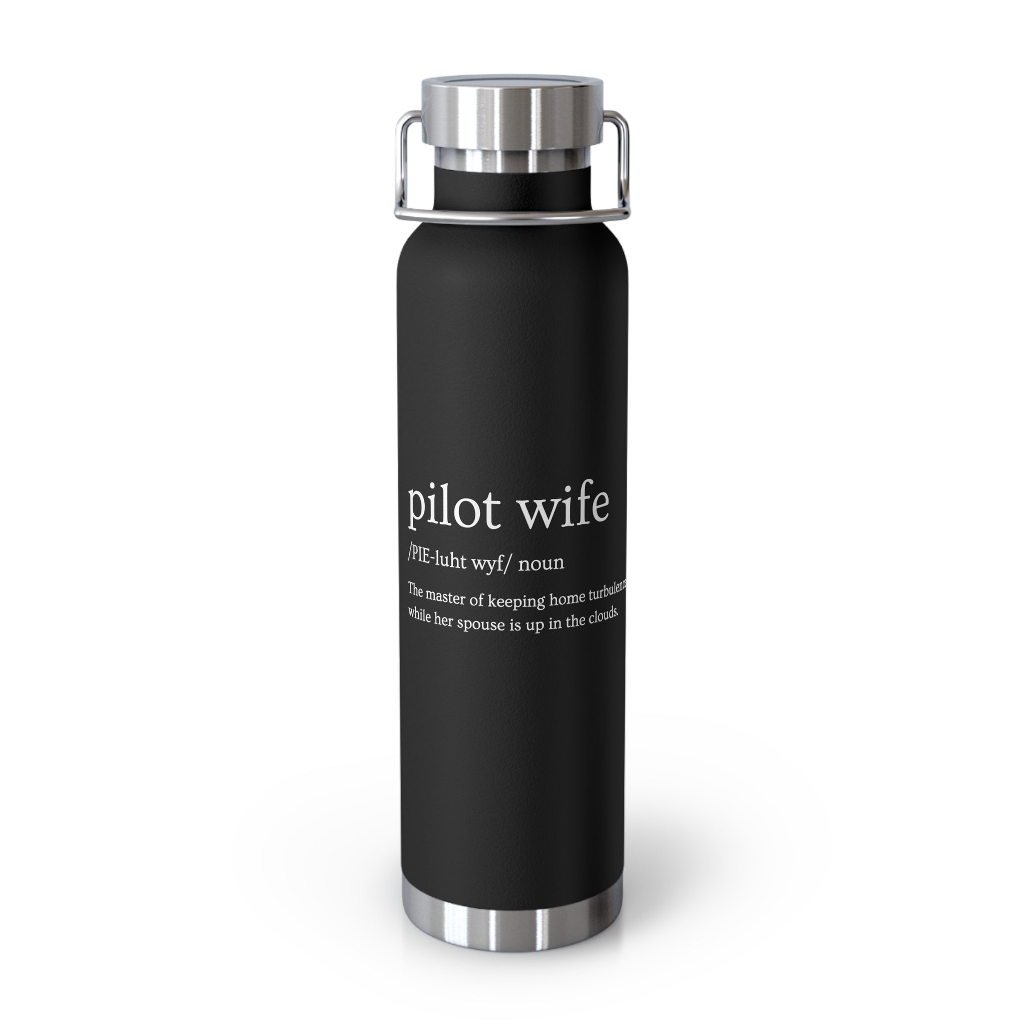 Pilot Wife Insulated Bottle, 22oz