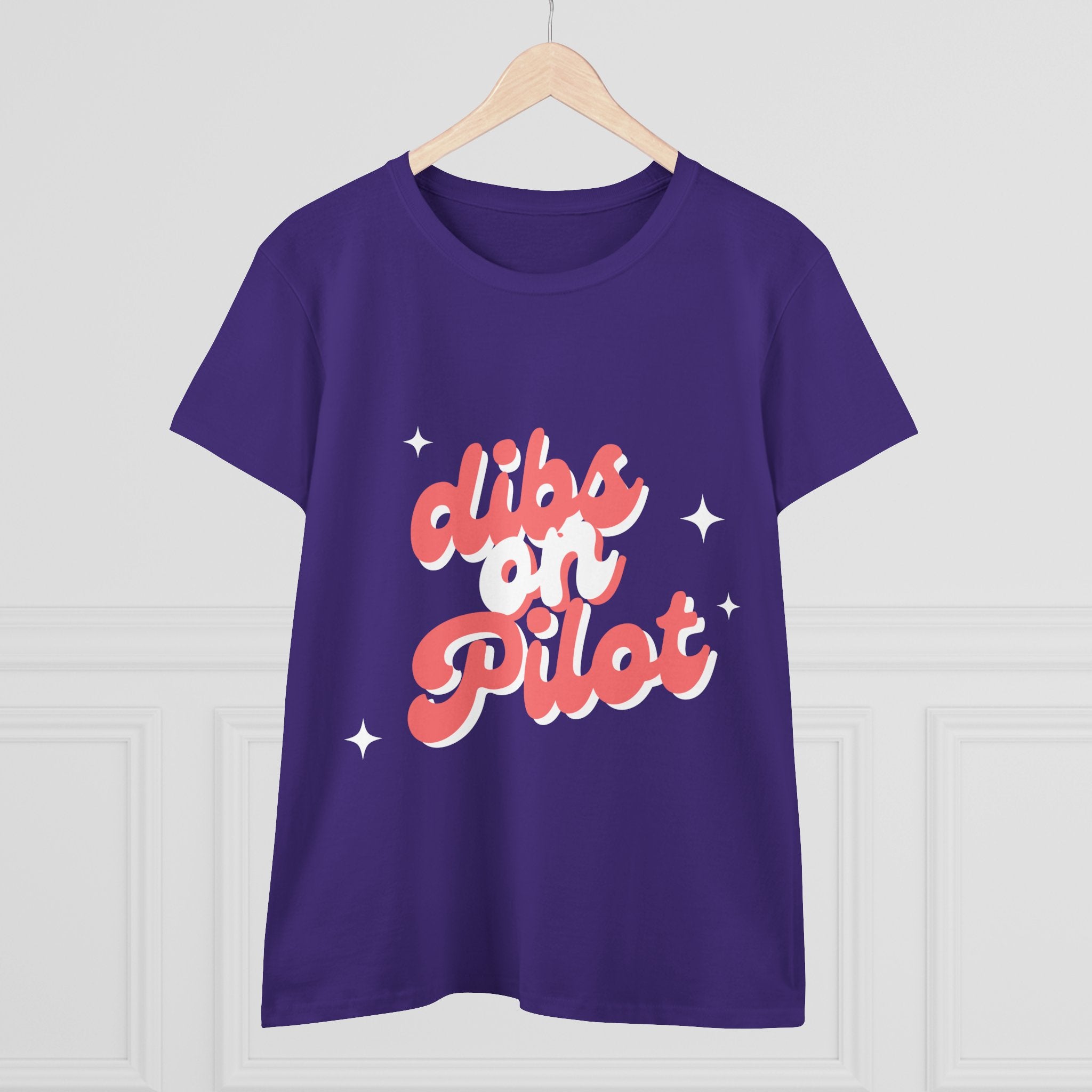 Dibs on Pilot Women's Midweight Cotton Tee