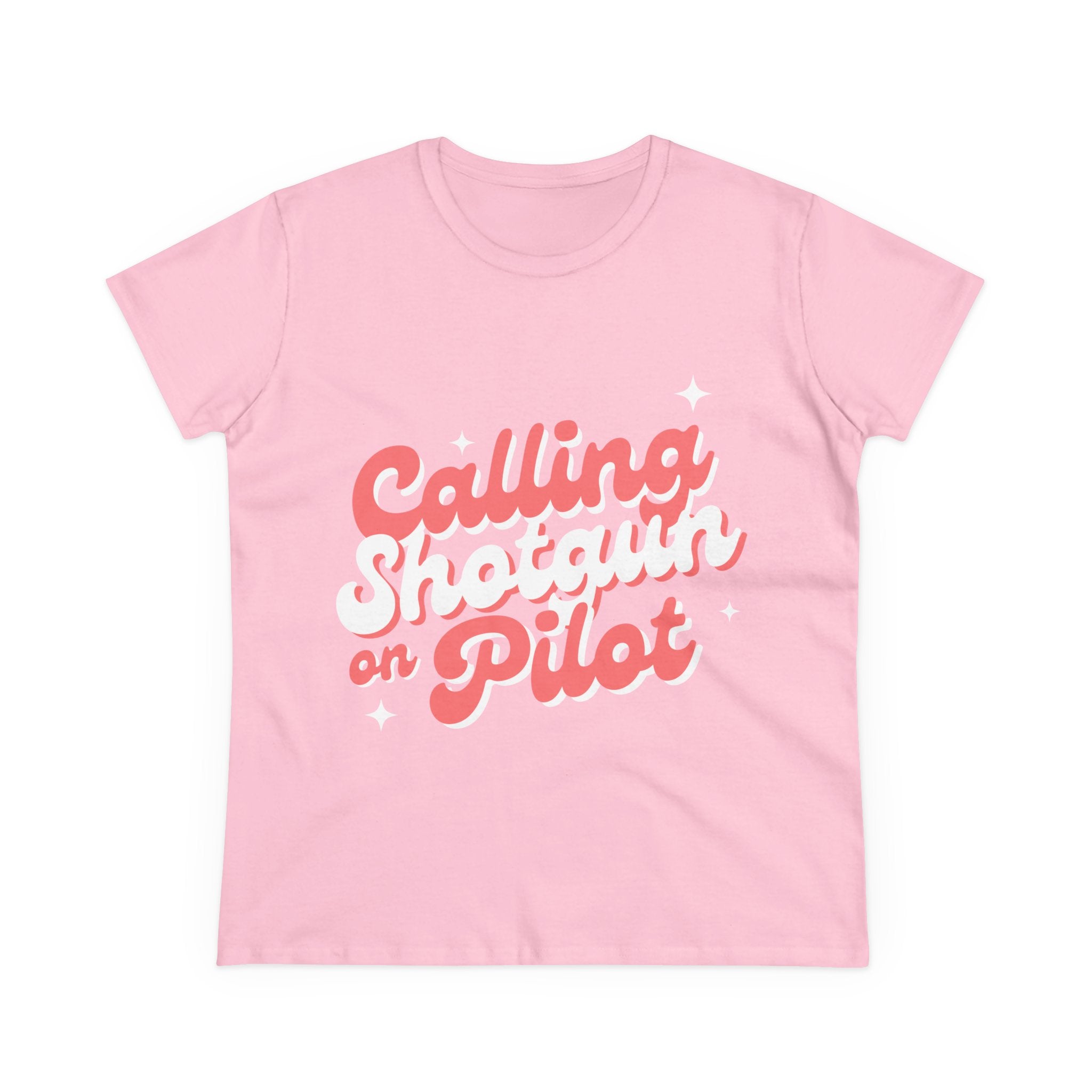 Shotgun on Pilot Women's Midweight Cotton Tee