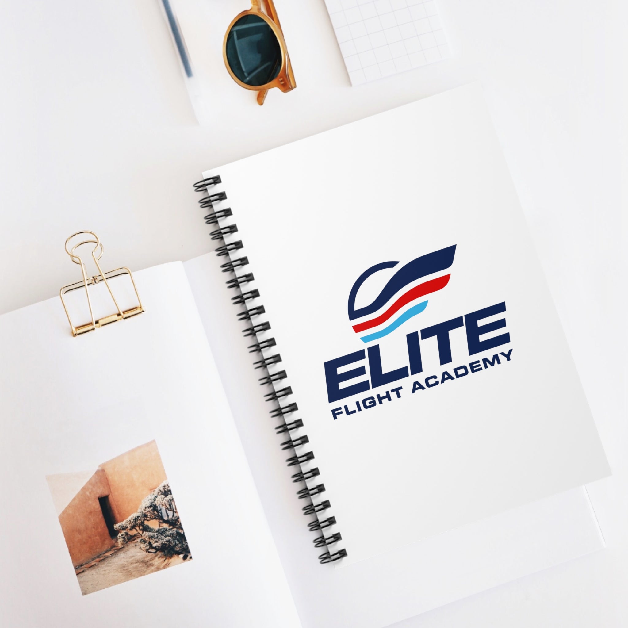 Elite Flight Academy Spiral Notebook - Ruled Line