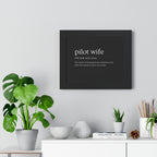 Pilot Wife Framed Horizontal Poster