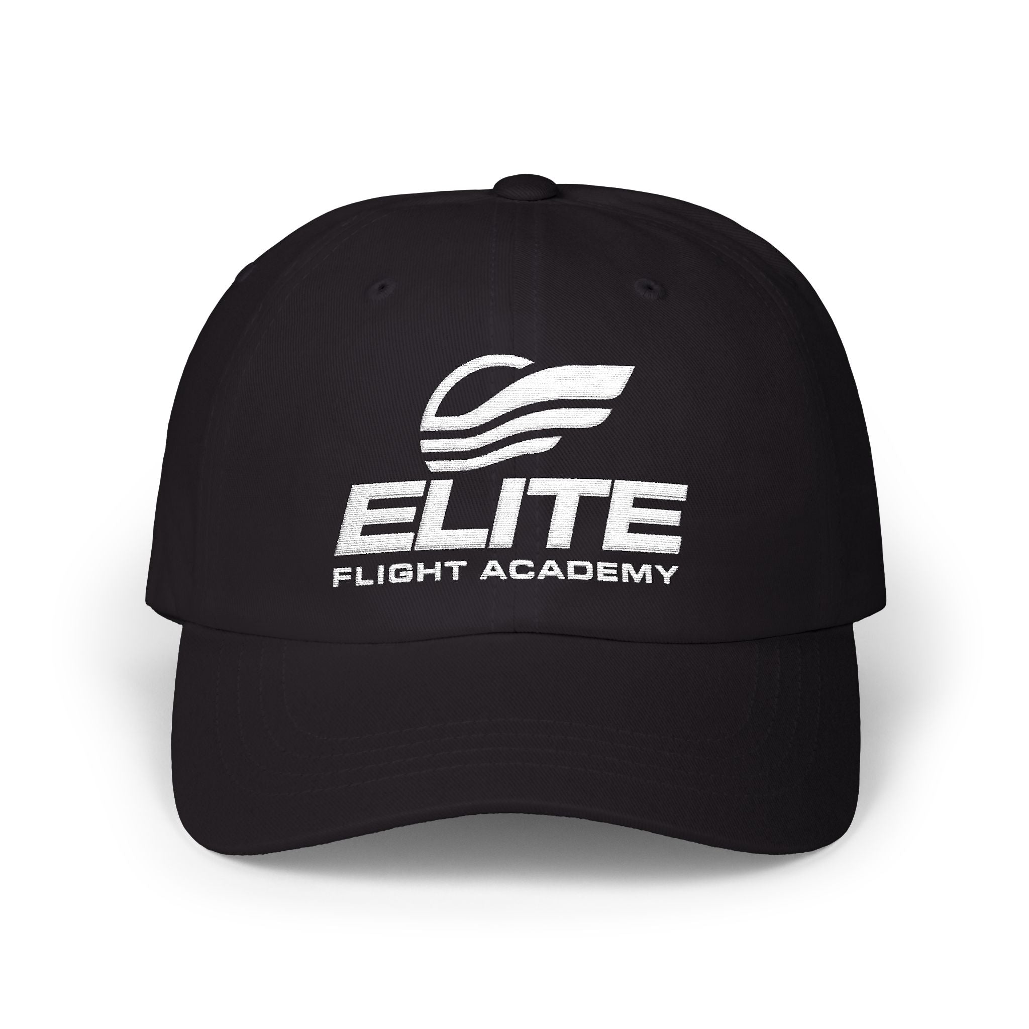 Elite Flight Academy Embroidered Cap (White Logo)