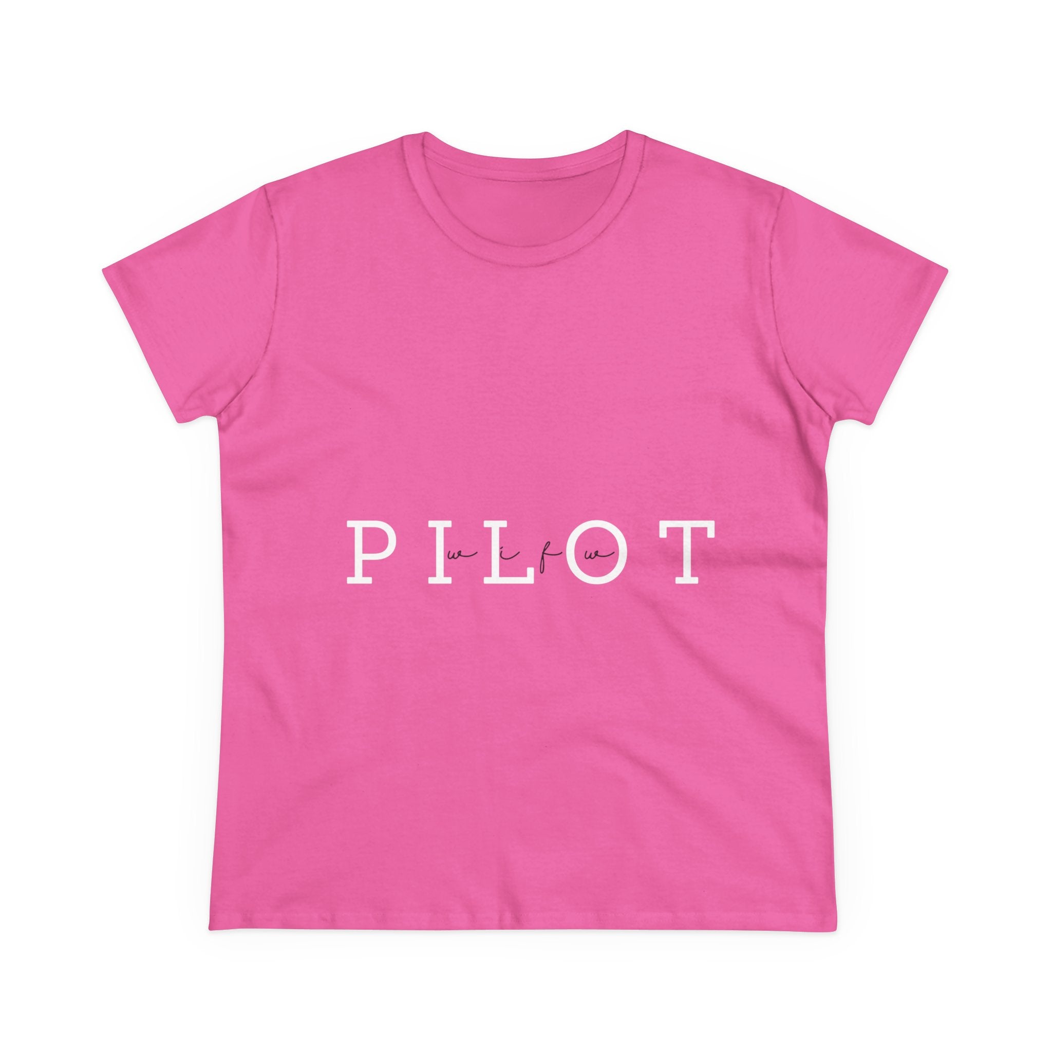 Pilot Wife Women's Midweight Cotton Tee
