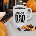Pilot Dad, Cooler Than Regular Dad Ceramic Mug, (11oz, 15oz)
