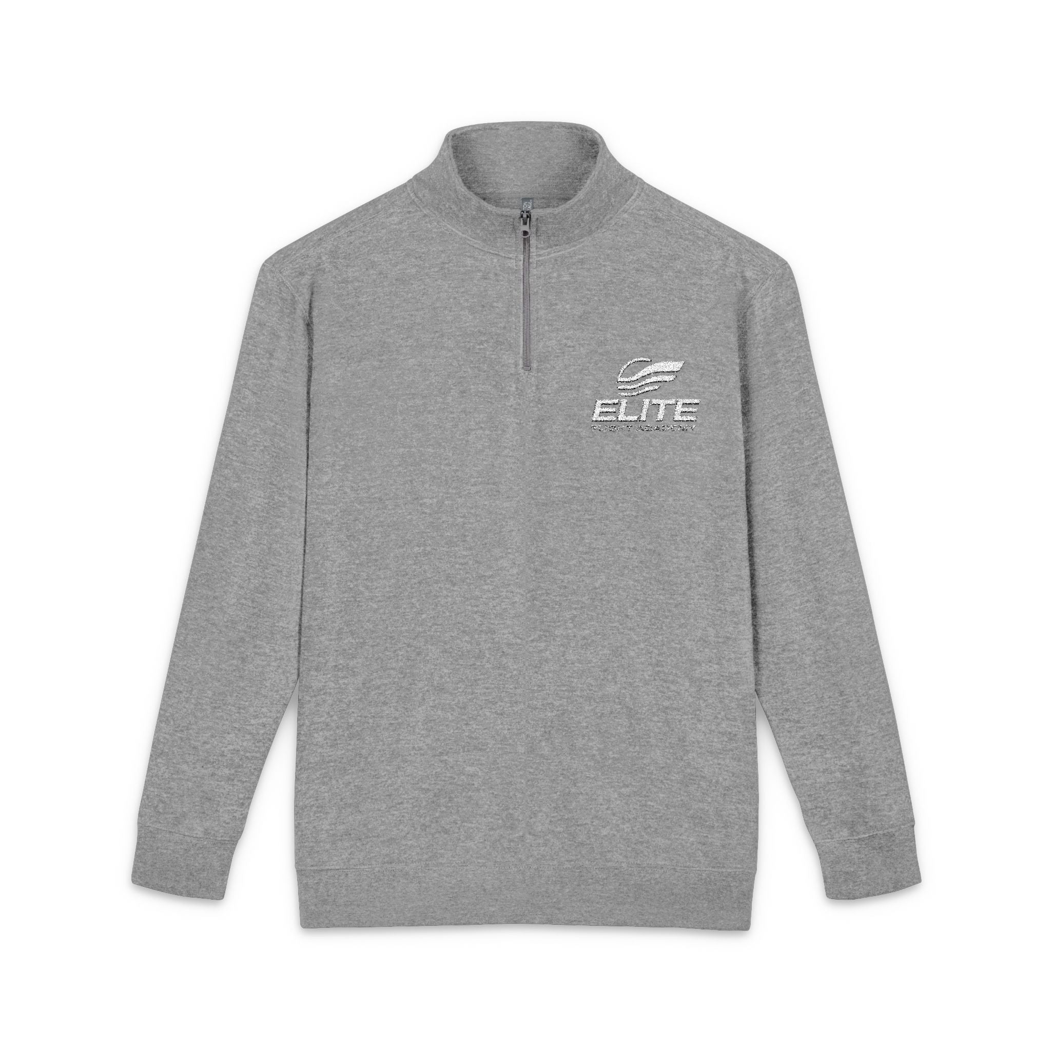 EFA Embroidered Quarter-Zip Fleece Pullover — Lightweight Cozy Sweatshirt