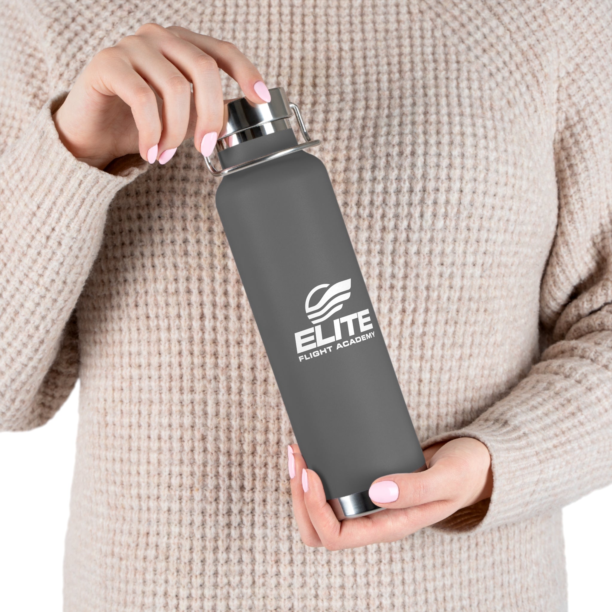 Elite Flight Academy Copper Vacuum Insulated Bottle, 22oz