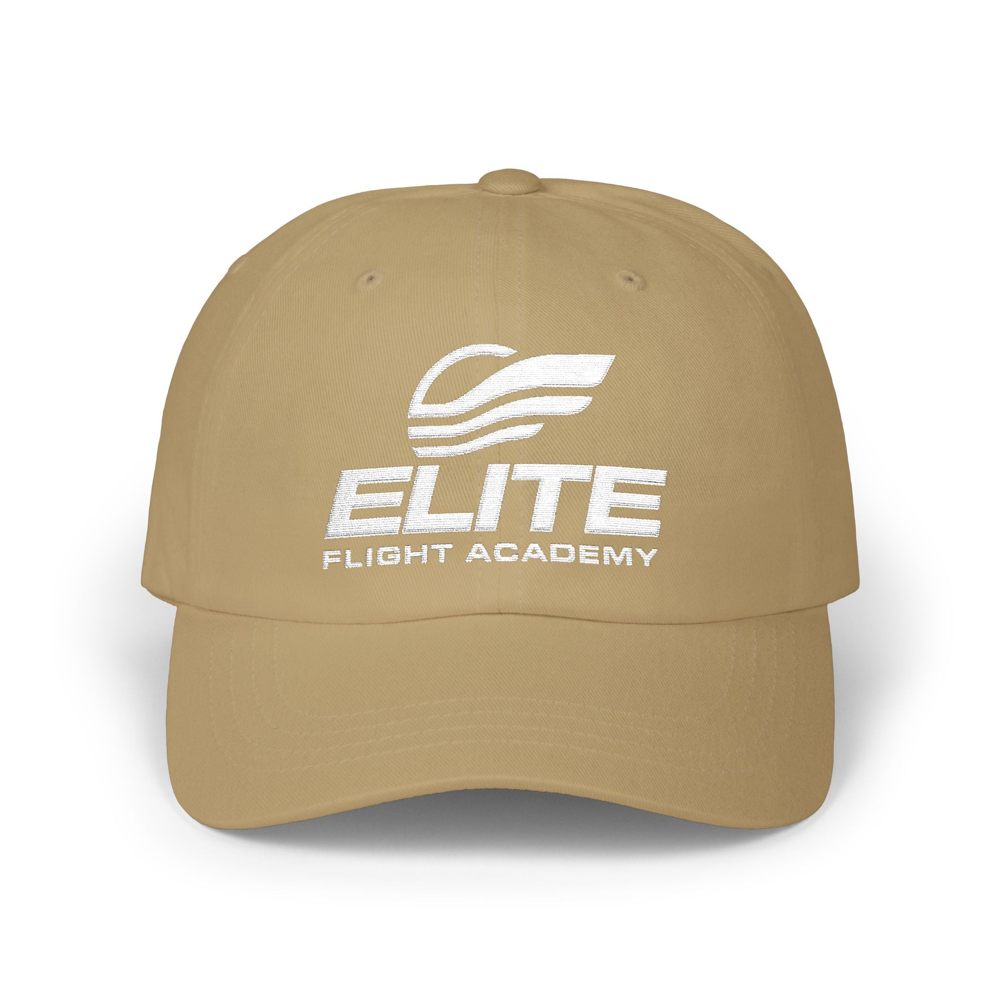 Elite Flight Academy Embroidered Cap (White Logo)