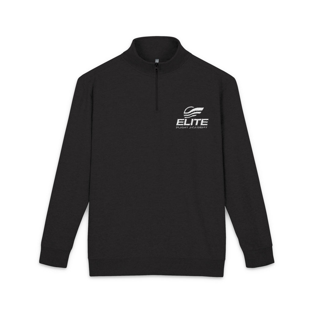 EFA Embroidered Quarter-Zip Fleece Pullover — Lightweight Cozy Sweatshirt