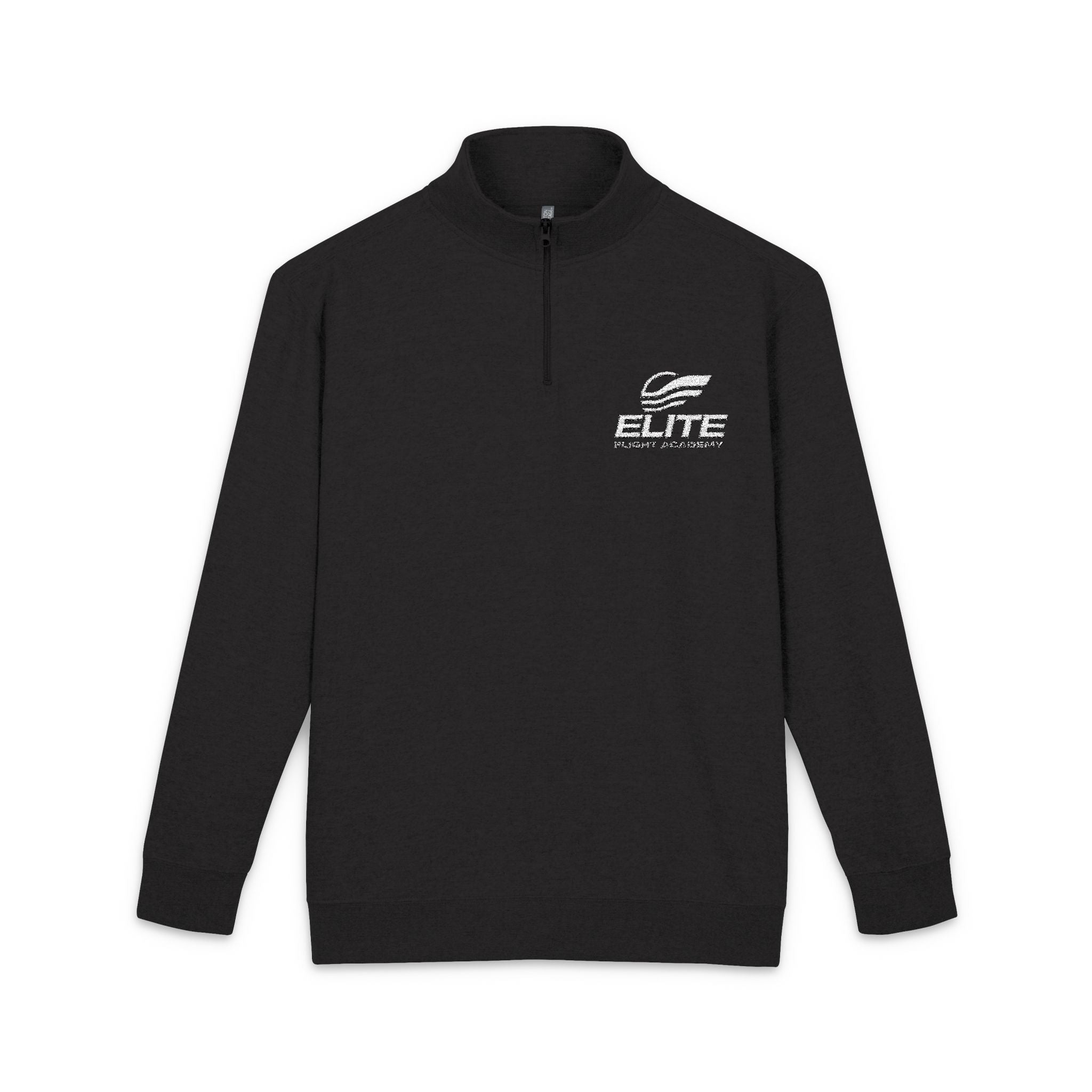 EFA Embroidered Quarter-Zip Fleece Pullover — Lightweight Cozy Sweatshirt