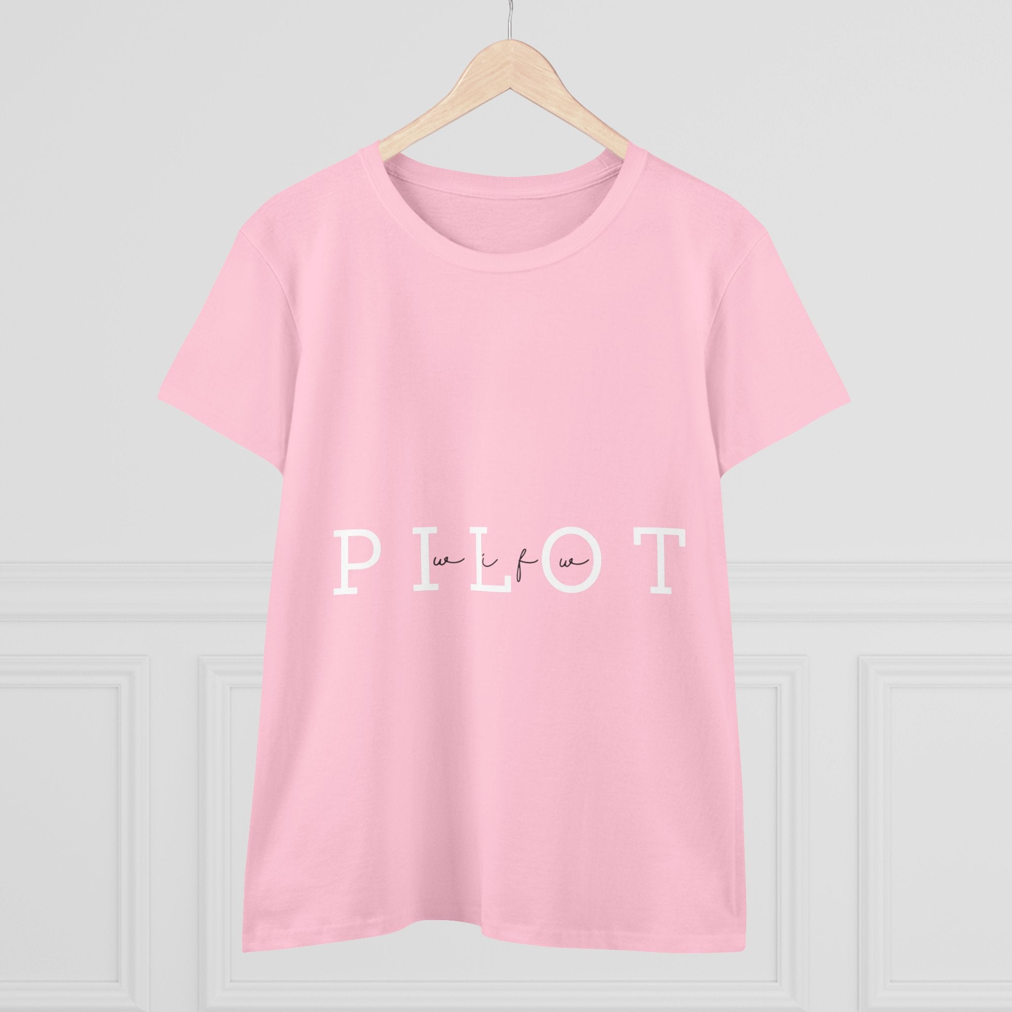 Pilot Wife Women's Midweight Cotton Tee