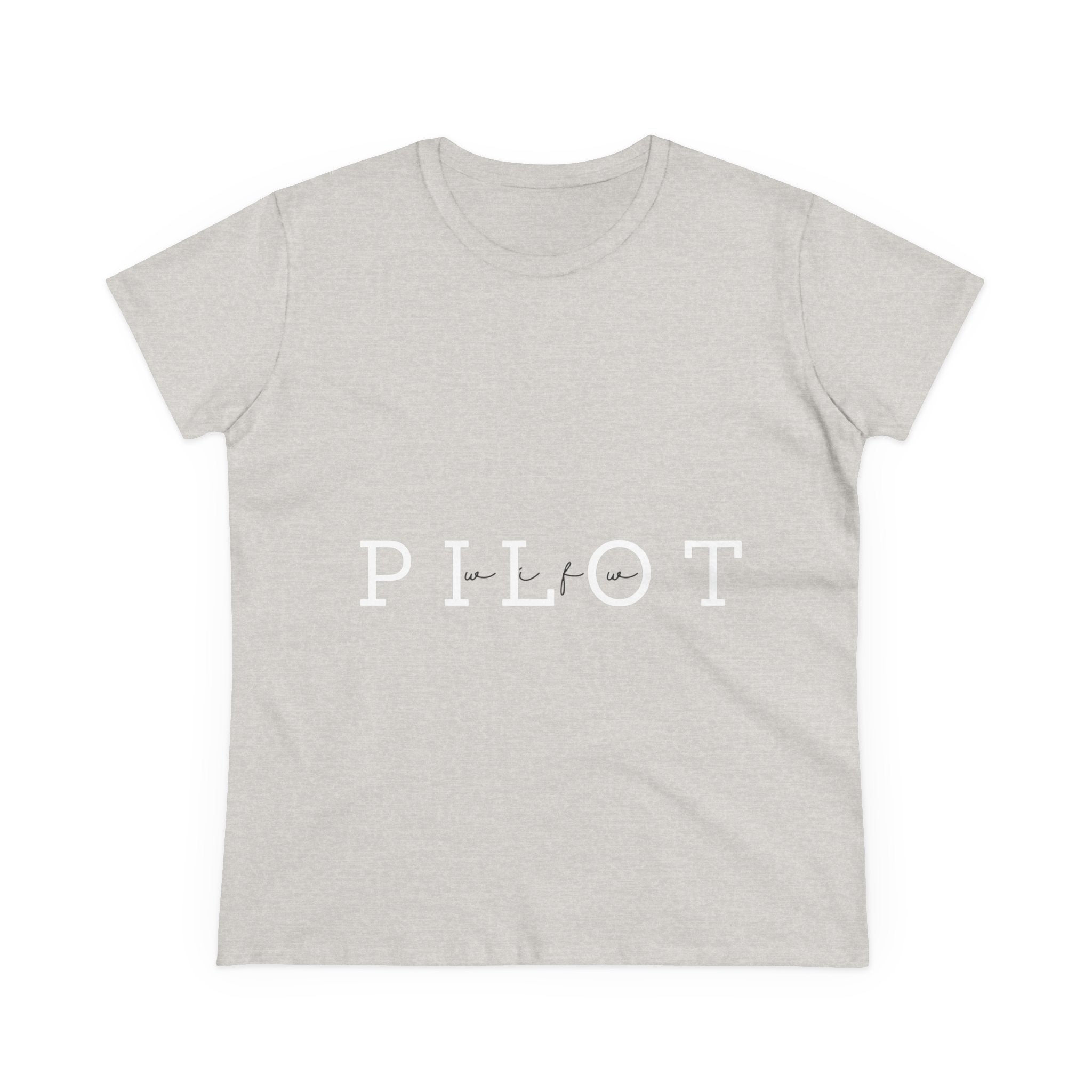 Pilot Wife Women's Midweight Cotton Tee