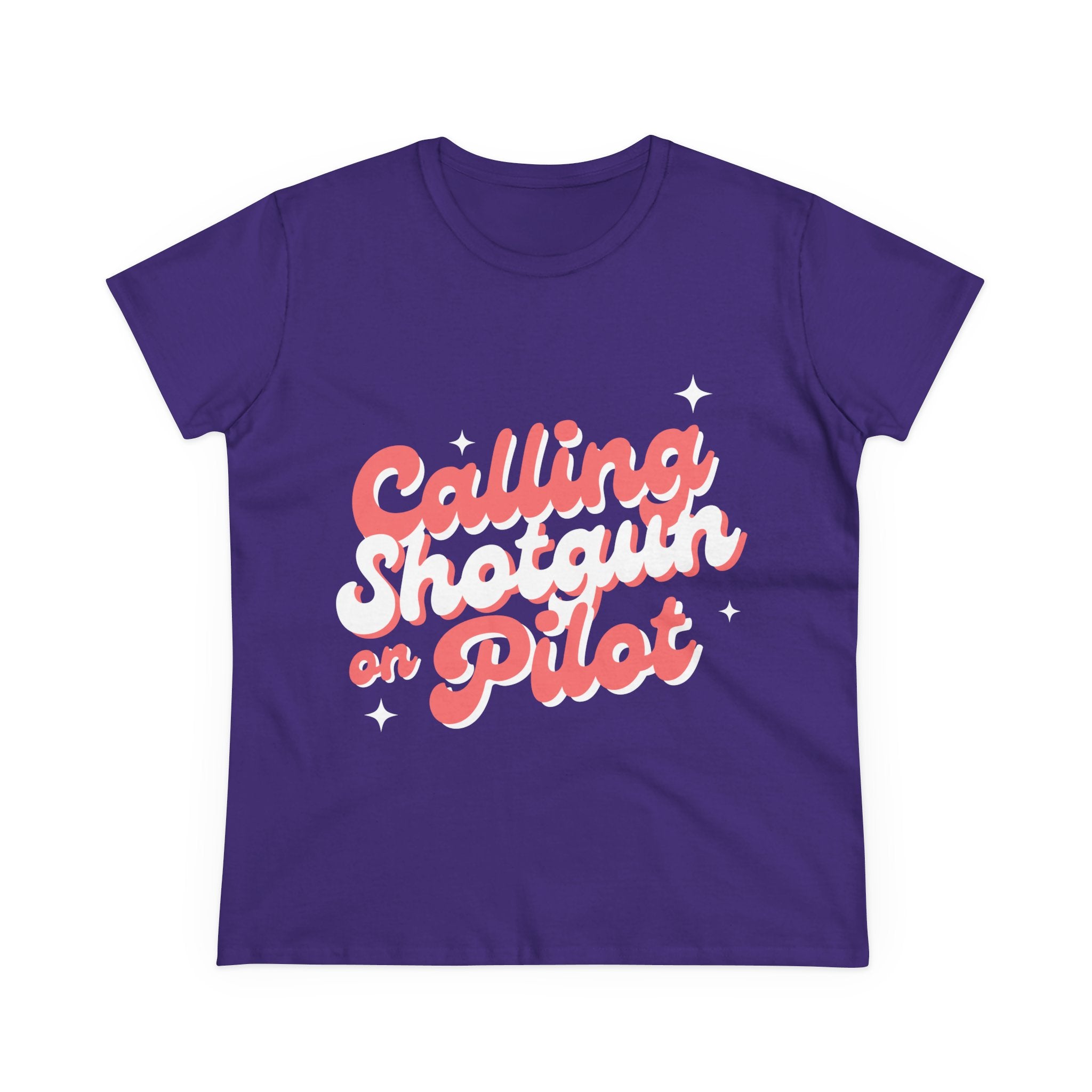 Shotgun on Pilot Women's Midweight Cotton Tee