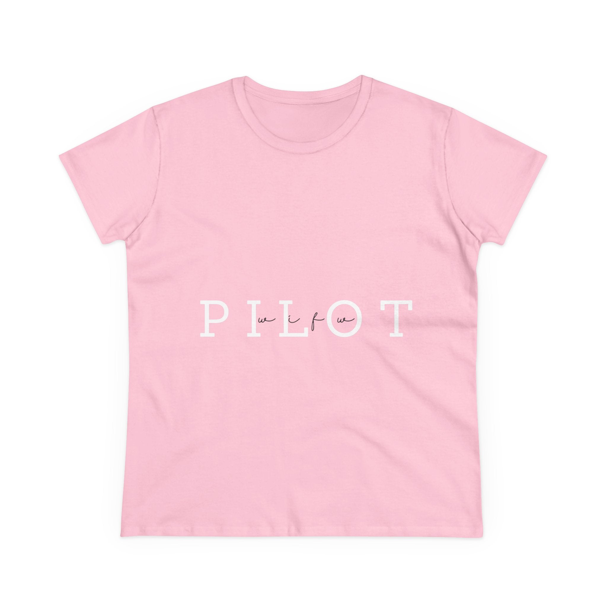 Pilot Wife Women's Midweight Cotton Tee